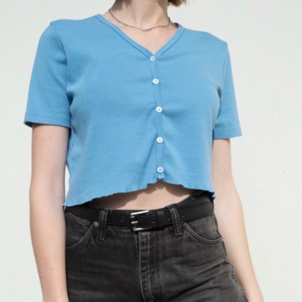 Brandy Melville blue Jessie top